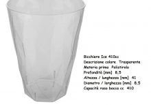 BICCHIERE COCKTAIL ICE 410 cc x 20 Pz.ART.5876 [GOLD105]