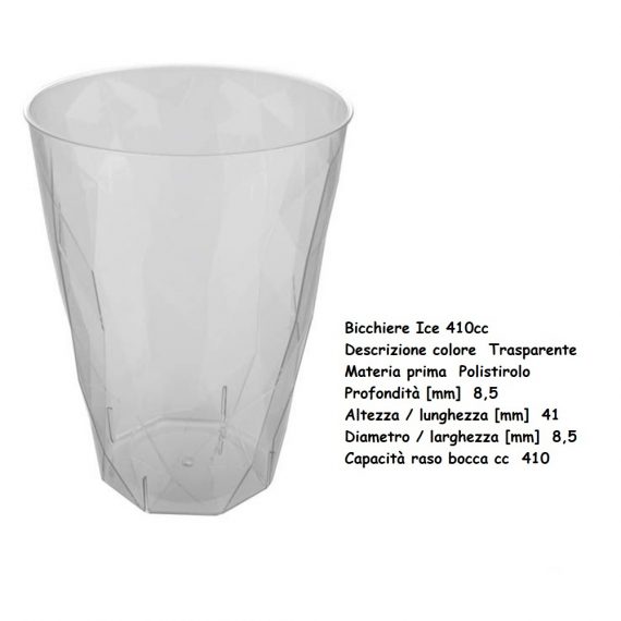 BICCHIERE COCKTAIL ICE 410 cc x 20 Pz.ART.5876 [GOLD105]