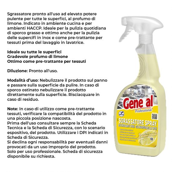 SGRASSATORE GENERAL750 MLx 1 Pz. ART.7120 [SUTTER352]
