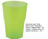 BICCHIERE COCKTAIL VERDE 420 cc x 20 Pz.ART.3876-76F [GOLD125]