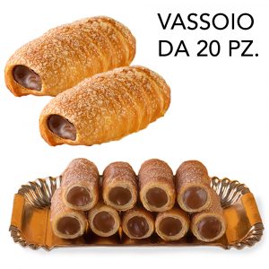 CANNOLO MAXI NOCCIOLA Gr.100 x 20 Pz. (Gr.2000) [ACQUOLINA103]