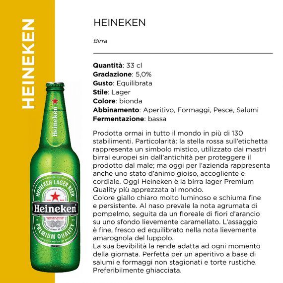 HEINEKEN BOTTIGLIA Cl.33 x 24 Pz. [HEINEKEN100]