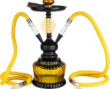 NARGHILE GIALLO 2 TUBI x 1 Pz.(30 cm) [NARGHILE31197]