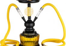NARGHILE GIALLO 2 TUBI x 1 Pz.(30 cm) [NARGHILE31197]